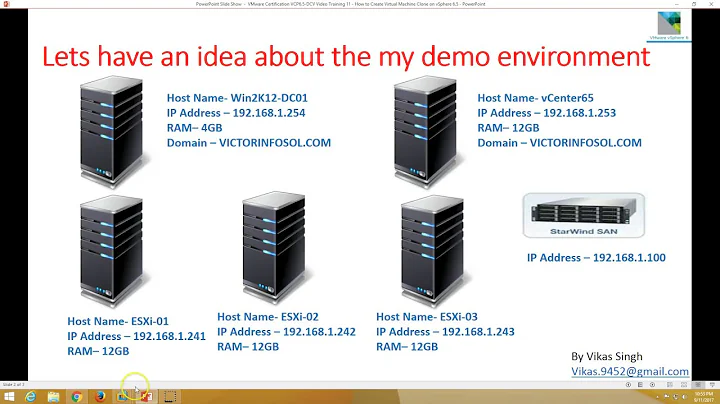 VMware Certification VCP 6.5 - 11 How to Create Virtual Machine Clone on vSphere 6.5