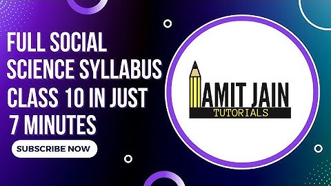 Full Social Science Syllabus For Class 10th CBSE || Amit Jain Tutorials || 2022-23 Social Syllabus||