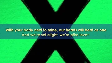 Ed Sheeran - Afire Love | Lyrics Video | Album : X
