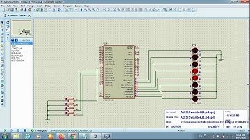 Knight Rider Menggunakan Atmega16 di Proteus 8.5