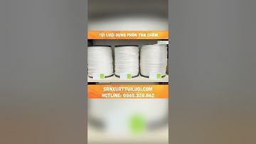 Túi lưới nhựa đựng phân tan chậm không cắt chất lượng. Sanxuattuiluoi.com #shorts