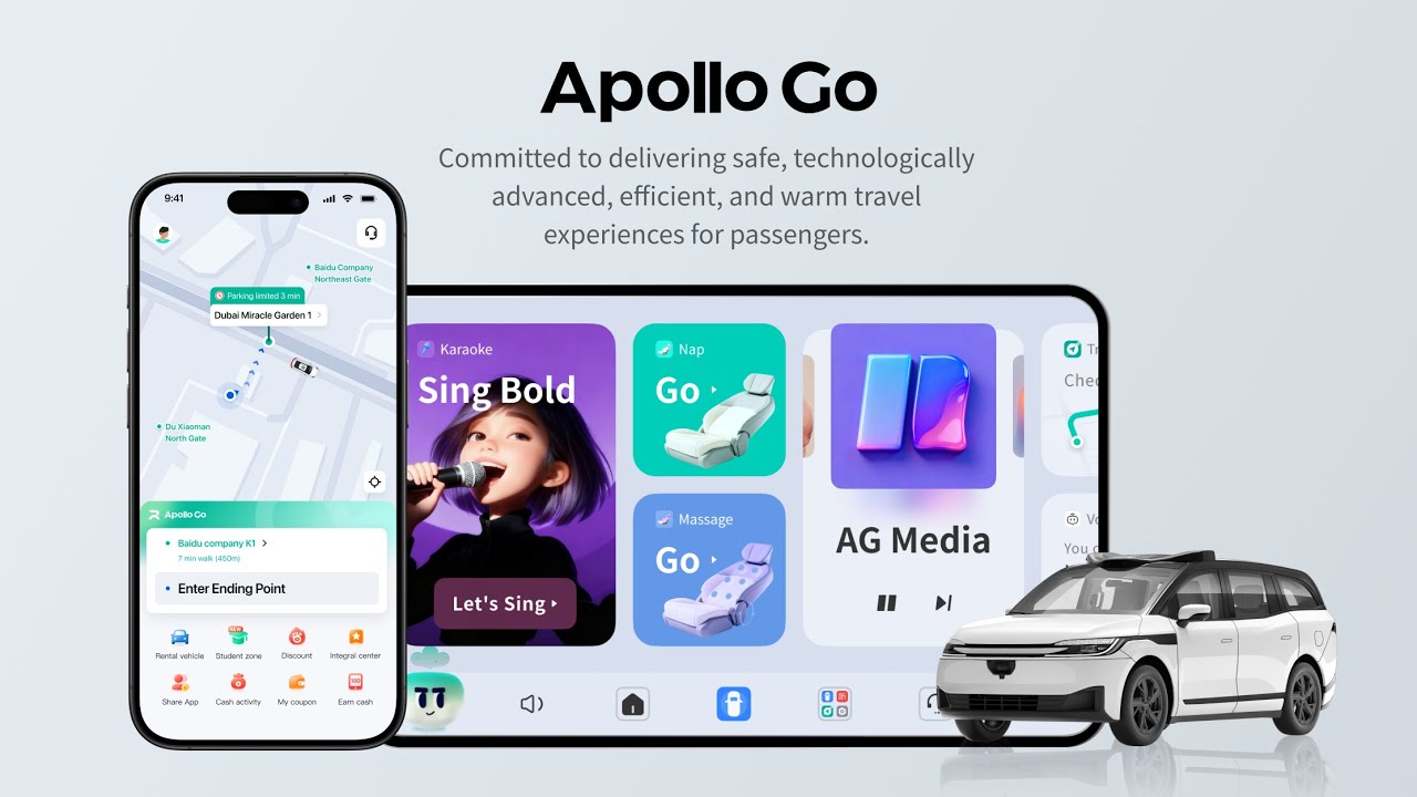 Autonomous driving mobility product - Apollo GO - YouTube
