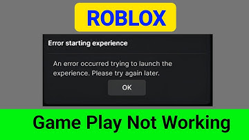 Roblox Error starting experience || An error occurred trying to launch the experience. Roblox Down