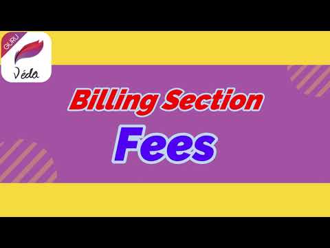 Billing Part: Fee Section (Veda Guru)