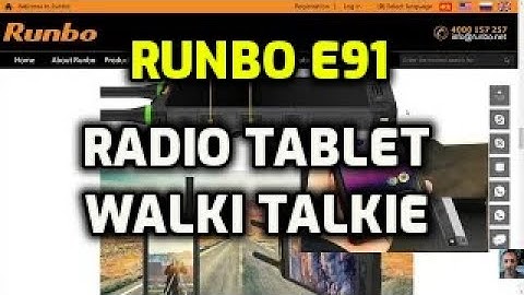 RUNBO E91 - V/UHF ,DMR - FULL ANDROID RADIO -MINI TABLET Walkie Talkie