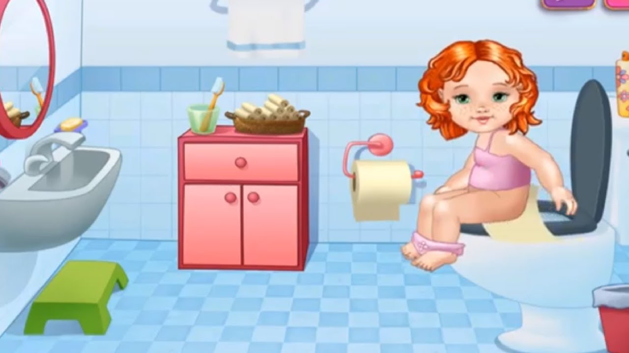 Kids Games Baby Care & Dress Up Kids Game Toilet Training Care Bath