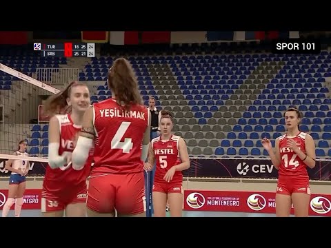 Türkiye - Sırbistan | Beren Yeşilırmak Milli Oldu | Genç Kızlar Voleybol Güzel Anlar