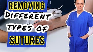 How To Remove Different Types Of Sutures فك خياطة الجروح