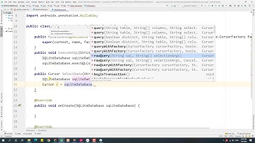 9.2  SQLite -  thiết kế lớp Database, tạo csdl và tạo bảng