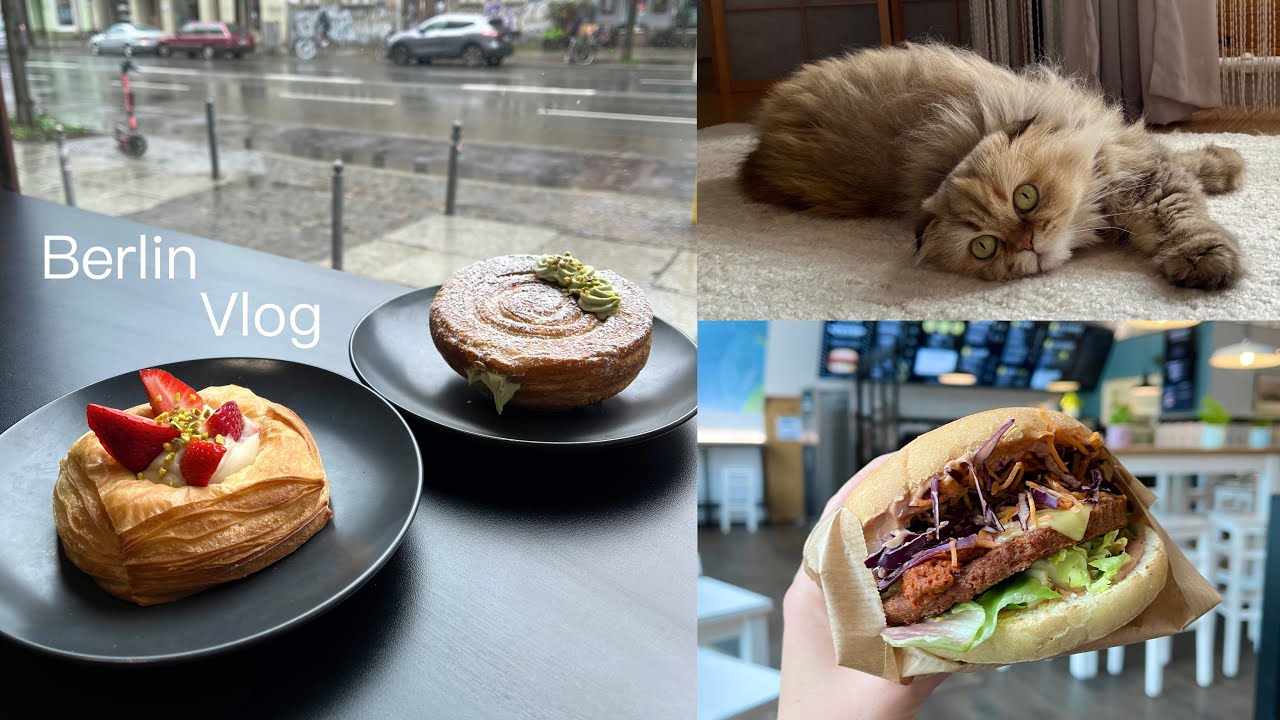 Back in Berlin 🌧️ Vegan café & restaurant hopping | Berlin Vlog