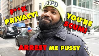 👮‍♂️ Arrogant Guard Exposed: Epic ID Refusal & Legal Education on the Sidewalk!