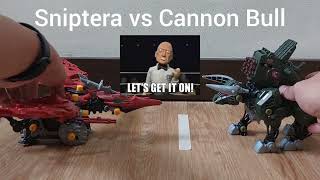 Zoids Wrestling - Cannon Bull ZW26 vs Sniptera ZW29 vs Wild Liger Special Edition ZW15