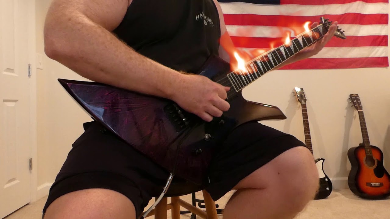 Jackson KE-2 USA Guitar with smoking Fretboard effect | Hitfilm Pro FX| Masking