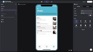 Private chat app example on Glide Apps screenshot 5