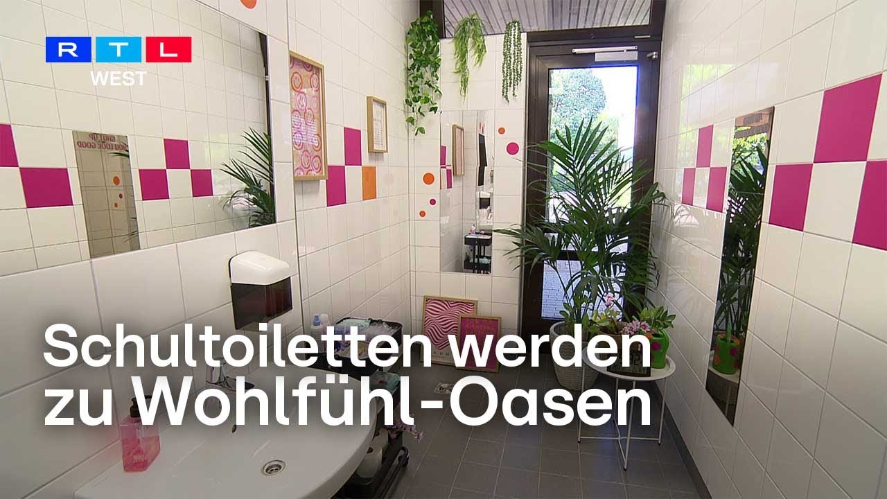 Schultoiletten werden zu Wohlfühl-Oasen – neues Klo-Konzept an Schule in Duisburg | RTL WEST