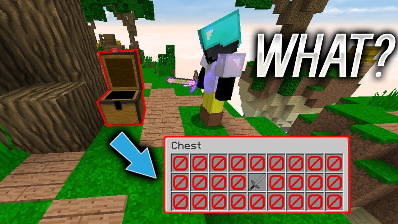 ONE CHEST=ONE ITEM Minecraft SKYWARS YouTube