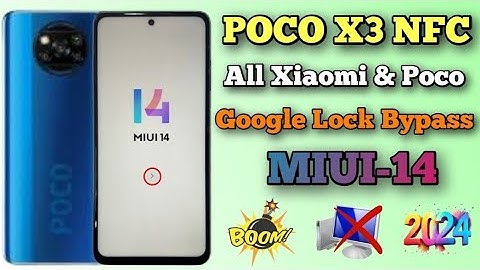 💥 Poco X3 NFC Google account / frp bypass (miui-14) Without Pc 2024/ All Xiaomi, Poco frp bypass ✅