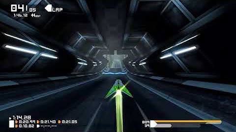 BallisticNG: WORLD RECORD Zephyr Ridge, time trial, zen class, Barracuda ship (1:46.04)