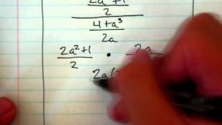 [Alg 2/Trig] 9/17/14 Complex Fractions & Negative Exponents