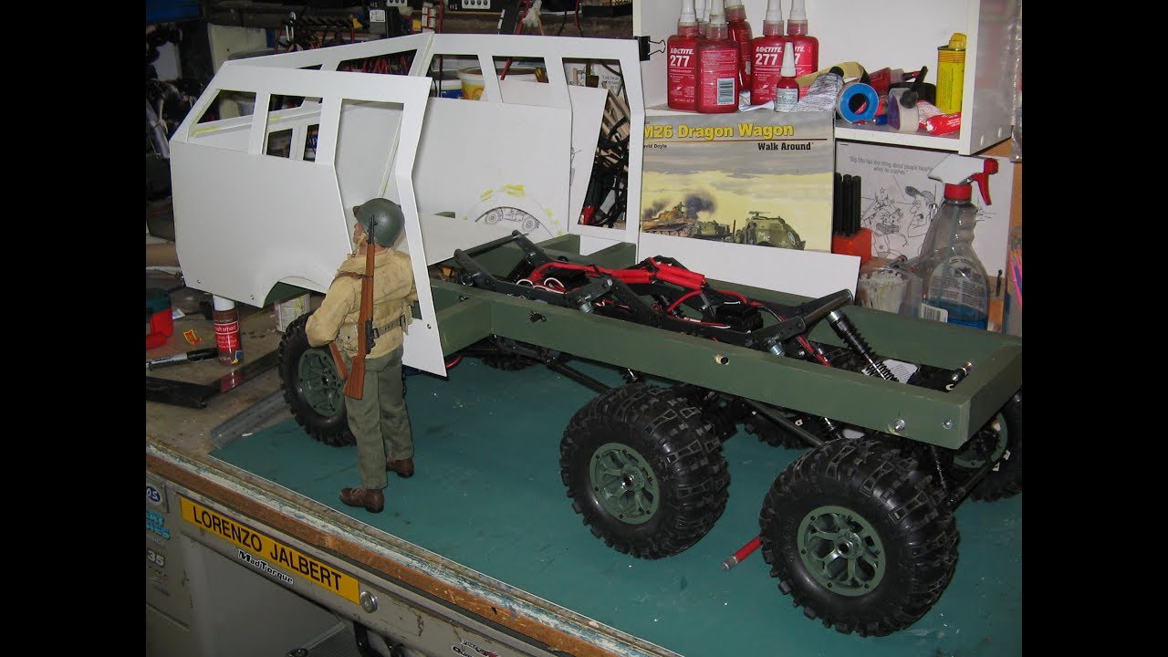 PART TWO: 1/6th WWII M26 Dragon Wagon Transporter - YouTube