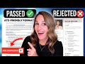 ATS Friendly Resume Quiz