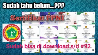 Tutorial download sertifikat ' BaPeNa PPNI '