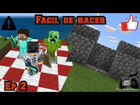 Como hacer un generador de piedra en minecraft