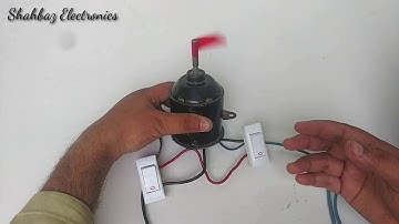 DC motor two way switch reverse forward wiring with direction indicator  detail in urdu & hindi