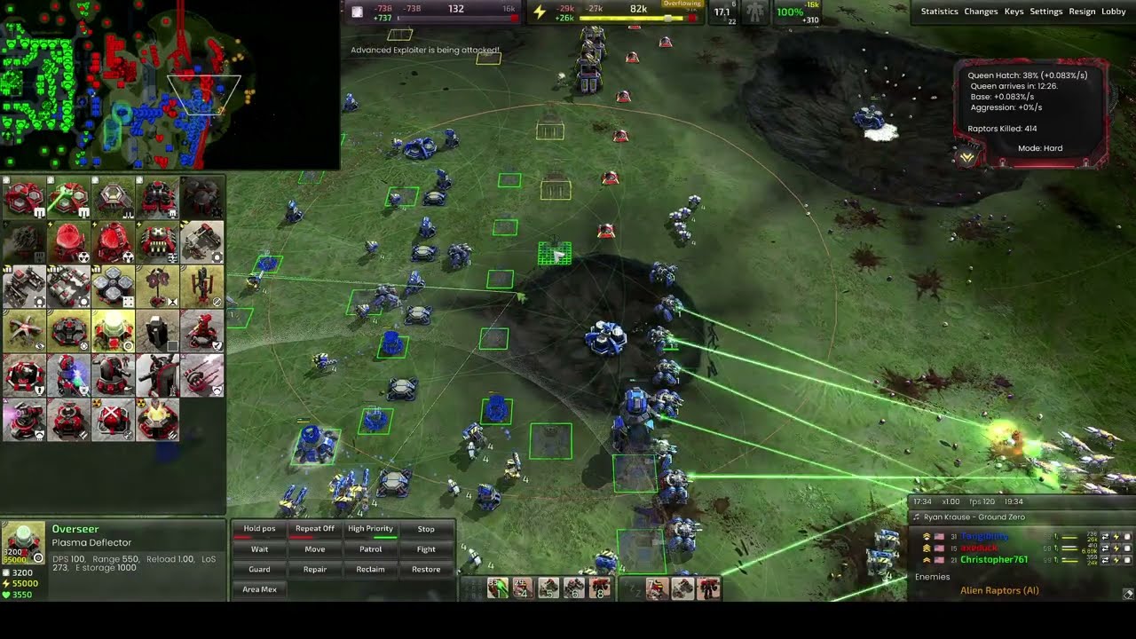 Raptors Shall Not Pass - Ancient Bastion (Hard, Unofficial Map) - Beyond All Reason PvE Raptors [Raw