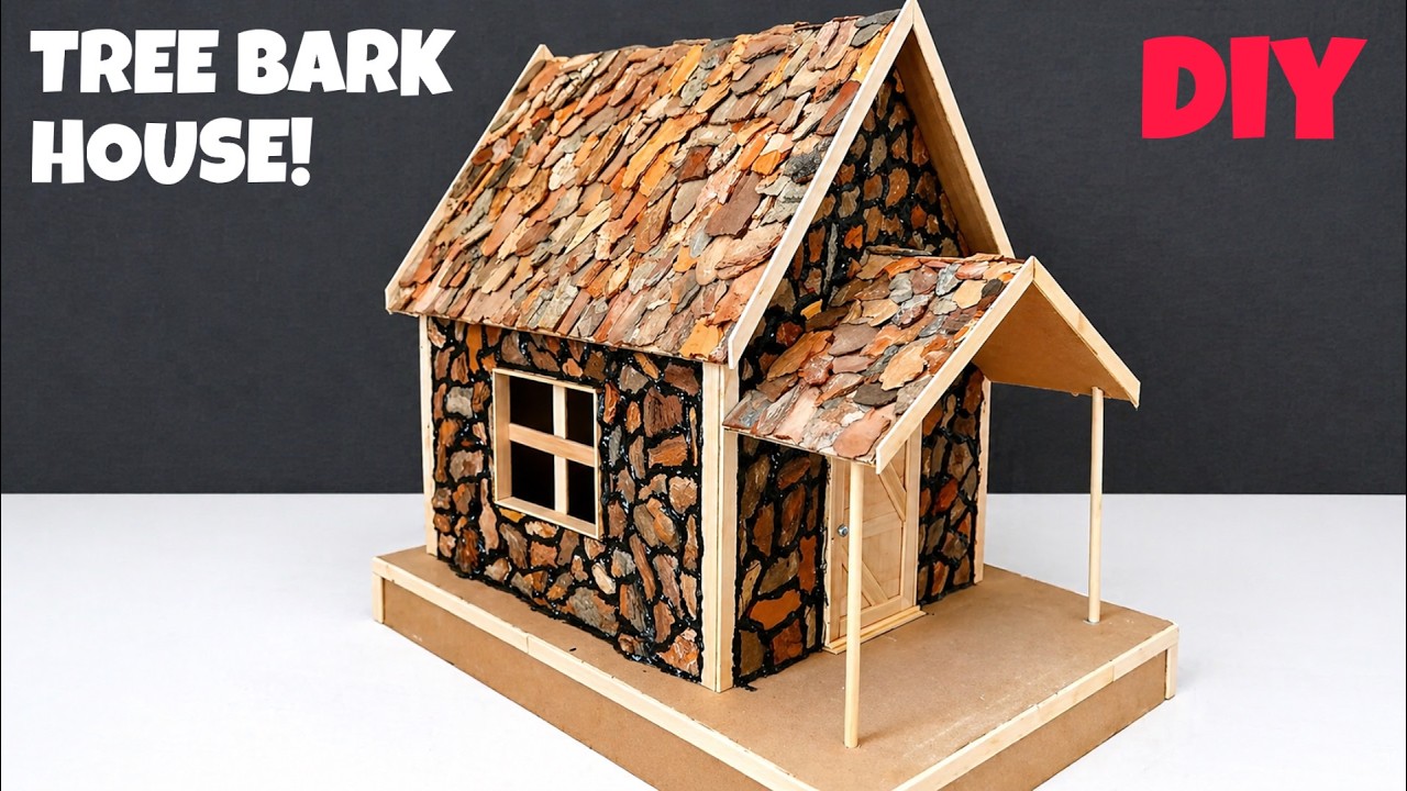 How To Make A Log Cabin From Bark am Kabu undan Ev Nas l Yap l r Bark House YouTube