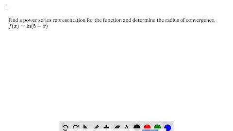 Find a power series representation for the function and determine the radius of convergence. f(x) =…