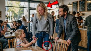 Can I Sit Here?” The One-Legged Girl Asked the Single Dad… His Answer Left Her in Tears