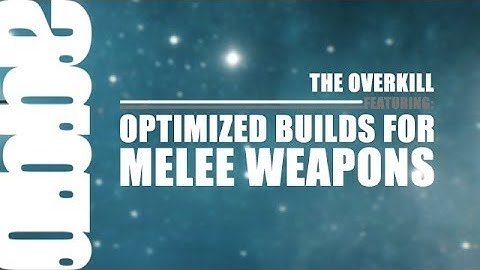 Warframe: How To Build High Damage Melee Weapons [theoverkill]