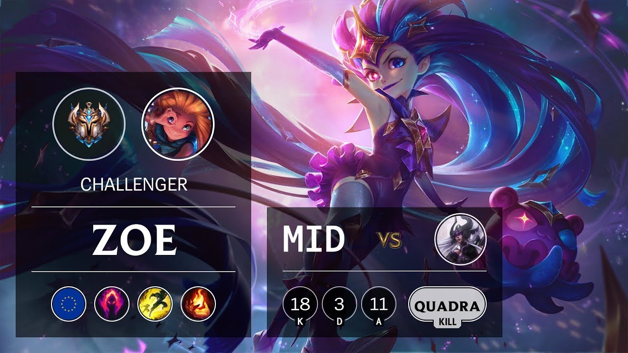 Zoe Mid vs Syndra - EUW Challenger Patch 9.24