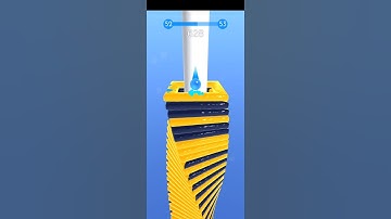 Amazing Yellow Colour Stack Ball Gameplay #stackball #shorts #trending #tiktok