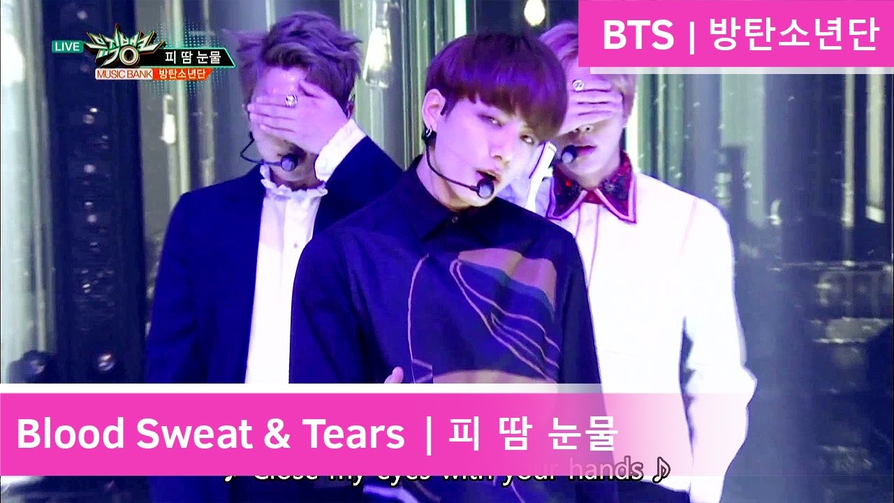 Bts Blood Sweat Tears 방탄소년단 피 땀 눈물 Music Bank Hot Stage 20161028