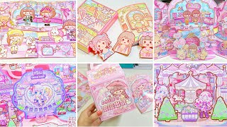 DIY quiet book kawaii sticker decorate stickers 🩷 ASMR compilation