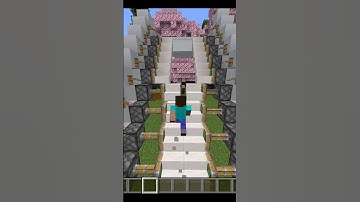 Minecraft Automatic stairs build#Easy_Build#minecraft#viralshorts#gaming#trending#trend