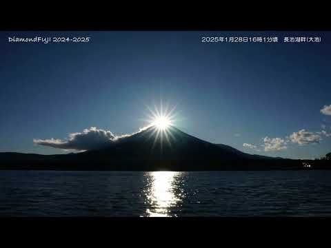 DIAMOND FUJI 2024-2025　山中湖村からのダイヤモンド富士　2024年度