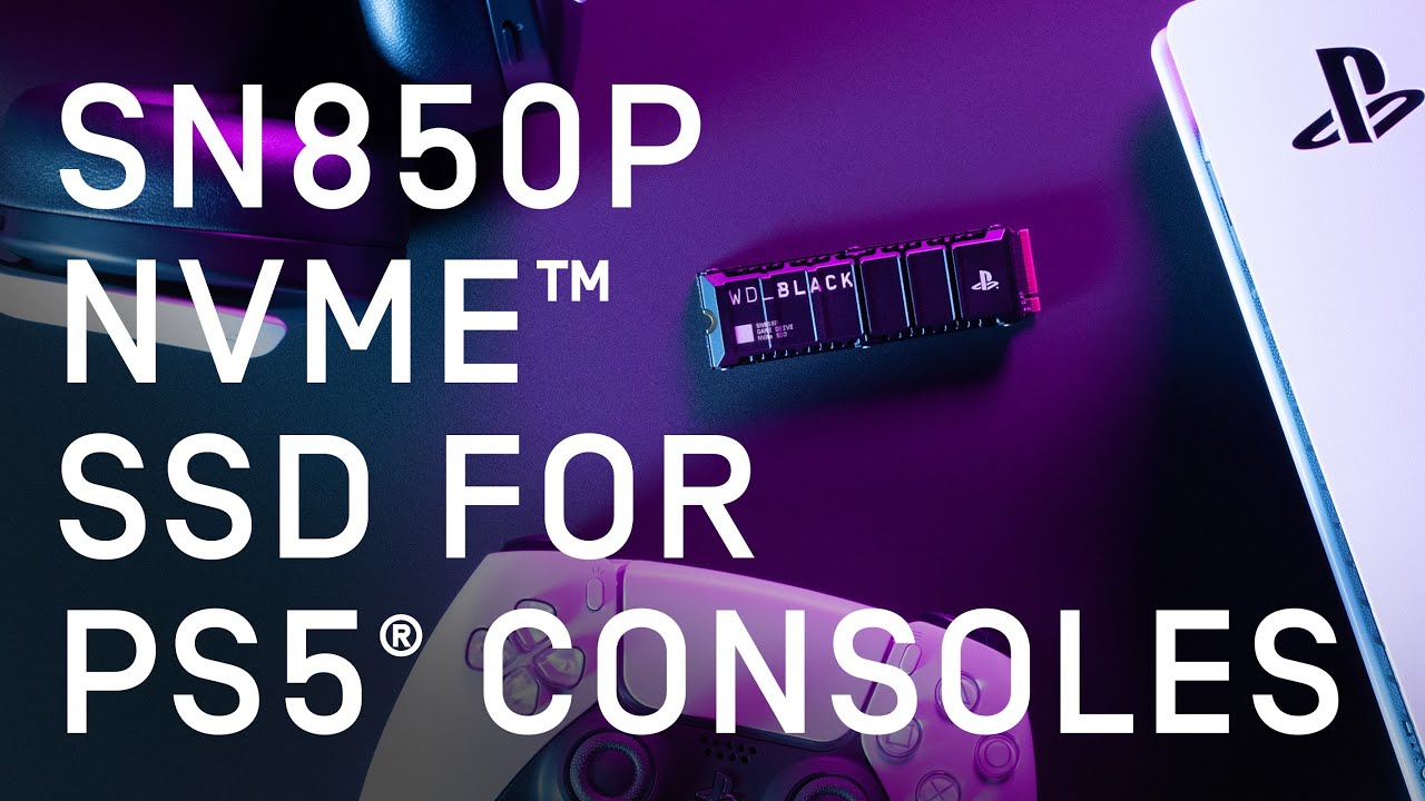 Western Digital Disque SSD interne WD_BLACK SN850 NVMe 1 To sous licence  officielle pour consoles PS5 Noir à prix pas cher