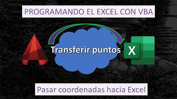 IMPORTAR PUNTOS de una polilínea de AUTOCAD a EXCEL