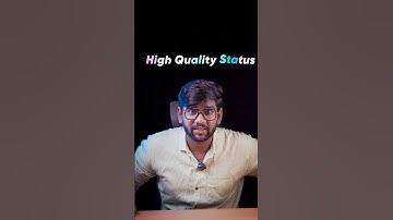How to Upload High Quality WhatsApp Status?⚡New Method ‼️ | #hdwhatsappstatus #whatsappstatus