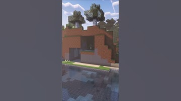 Build An Small Mountain House Idea In Minecraft ⛰ | Build Hack | #minecraft #shorts #minecraftshorts