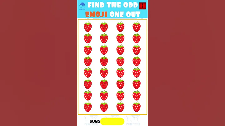 Find Odd One Out #521 #shorts #howgoodareyoureyes #emojichallenge #spotthedifference #puzzlegame