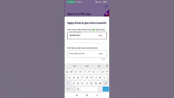 Mpl sign up code/Mpl referral code and signub code 2023🥳