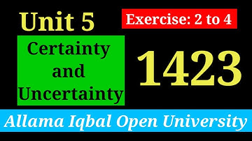 Expressing Certainty and Uncertainty | Unit 5 (Section A: Function) | AIOU B.A/BS English-II (1423)