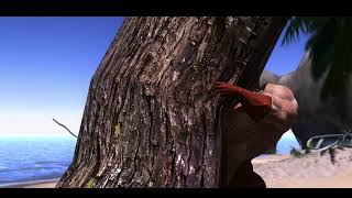 Muscle Girl Crushes A Tree Female Super Strength Animation