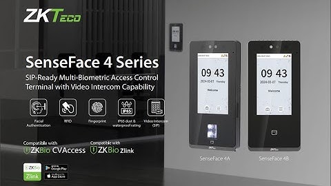 SenseFace 4 Series | SIP-Ready Multi-Biometric Access Control Terminal with Video Intercom