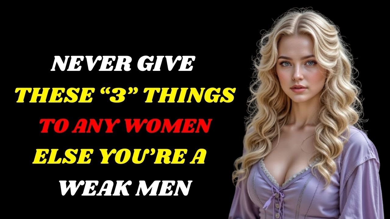 IF You Give Women These 3 Things, She Will See You As Weak Man