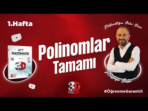 Polinomlar Konu Anlatım | Tek Video | 3D Kamp 1.Hafta | PDF #öğrenmegarantili